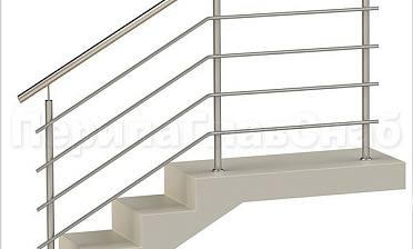 Четыре ригеля на сварке, круглый поручень и круглые стойки для крыльца купить в Ростове-на-Дону