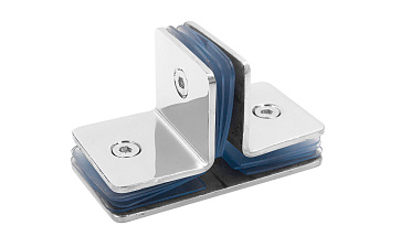 Коннектор для душевой кабины на 3 стекла латунь-хром t727 PC купить в Ростове-на-Дону