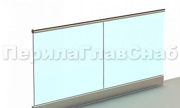 Ограждение с поручнем с пазом в зажимном профиле купить в Ростове-на-Дону