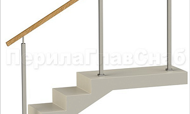 Нержавеющие ограждения без ригелей с квадратным деревянным поручнем и квадратными стойками купить в Ростове-на-Дону