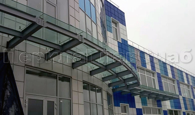 НПО “Наука” фасадный козырек в Ростове-на-Дону. Готовые проекты ПерилаГлавСнаб