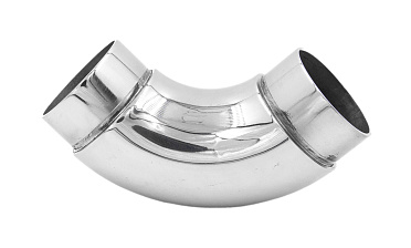 Отвод поручня под Ø42.4х1.5 мм, 90°, литой, полированный 600 Grit, с двумя установочными кольцами  (aisi 316) k383-5 купить в Ростове-на-Дону Отвод поручня под Ø42.4х1.5 мм, 90°, литой, полированный 600 Grit, с двумя установочными кольцами  (aisi 316) k383-5 купить в Ростове-на-Дону