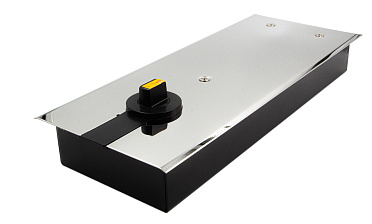 Доводчик для стеклянной двери до 100 кг EN4, напольный, 500 тыс, циклов, нержавеющая сталь AISI 304, полированная t184-3 PSS  купить в Ростове-на-Дону