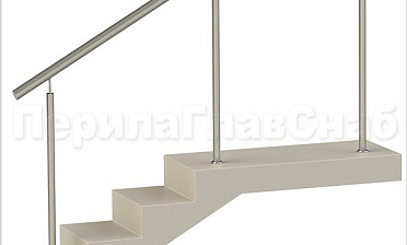 Нержавеющие ограждения без ригелей для крыльца купить в Ростове-на-Дону