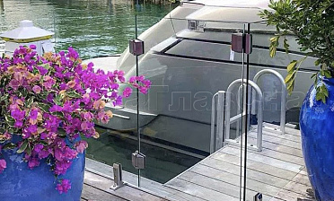 Стекло на креплениях: одностворчатые калитки стекло-стекло купить в Ростове-на-Дону