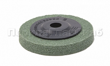 (Расходн.) круг абразивный из нетканого материала 100х12 мм, Grit 240-280 (на тарелке), зеленый k424-3 купить в Ростове-на-Дону