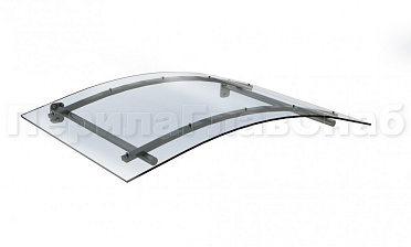 Навес гнутый из поликарбоната- вариант 2 купить в Ростове-на-Дону