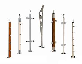 Стойки ограждений из нержавеющей стали, балясины купить в Ростове-на-Дону