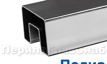 Труба 40х60, с пазом 24х24, полированная, AISI 304 k824-3 купить в Ростове-на-Дону Труба 40х60, с пазом 24х24, полированная, AISI 304 k824-3 купить в Ростове-на-Дону