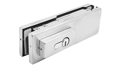 Замок для стеклянной двери центральный с прямоугольным ригелем, шлифованный, вырез 13 t152 SSS купить в Ростове-на-Дону Замок для стеклянной двери центральный с прямоугольным ригелем, шлифованный, вырез 13 t152 SSS купить в Ростове-на-Дону