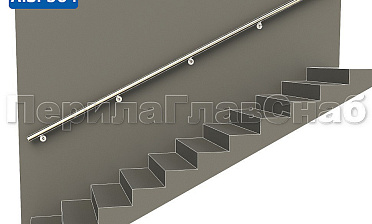 Готовый пристенный поручень с 5 держателями, длина 3700 мм (AISI 304) k730-37 купить в Ростове-на-Дону Готовый пристенный поручень с 5 держателями, длина 3700 мм (AISI 304) k730-37 купить в Ростове-на-Дону