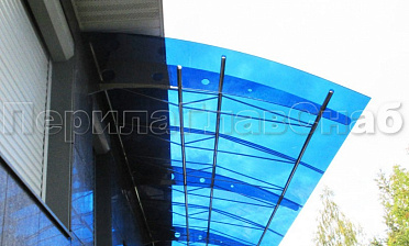 Козырек на каркасе из поликарбоната купить в Ростове-на-Дону