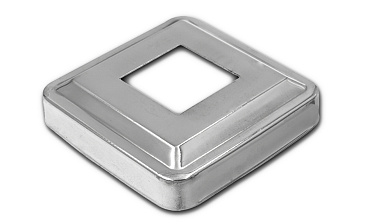 Низ стойки фигурный под трубу 25х25 мм, 66х66х0.4, высота 16 мм, полированный (AISI 304) k374 купить в Ростове-на-Дону Низ стойки фигурный под трубу 25х25 мм, 66х66х0.4, высота 16 мм, полированный (AISI 304) k374 купить в Ростове-на-Дону