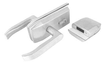 Замок с нажимной ручкой и притвором, евроцилиндр односторонний ключ/защелка, с ответной частью на стекло, шлифованный t155-3 SSS  купить в Ростове-на-Дону Замок с нажимной ручкой и притвором, евроцилиндр односторонний ключ/защелка, с ответной частью на стекло, шлифованный t155-3 SSS  купить в Ростове-на-Дону