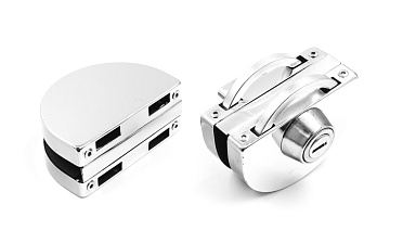 Замок для стеклянной двери с ответной частью на стекло, без вырезов, нержавеющая сталь AISI 201, полированная t109-201 PSS купить в Ростове-на-Дону Замок для стеклянной двери с ответной частью на стекло, без вырезов, нержавеющая сталь AISI 201, полированная t109-201 PSS купить в Ростове-на-Дону