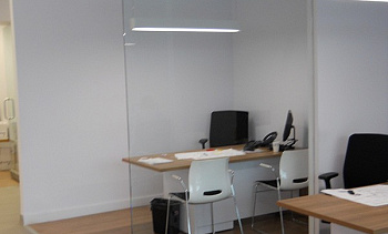 Стеклянные перегородки - вариант 8 в Ростове-на-Дону. Готовые проекты ПерилаГлавСнаб