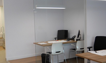 Стеклянные перегородки - вариант 8 купить в Ростове-на-Дону