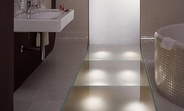 Стеклянные полы в ванной купить в Ростове-на-Дону