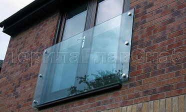 Ветрозащитное ограждение без стоек, на точечном креплении в торец купить в Ростове-на-Дону