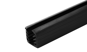 Уплотнитель в поручень с пазом 24х24 под LED ленту на стекло 12мм EPDM (палки 3 м) Фk300 купить в Ростове-на-Дону