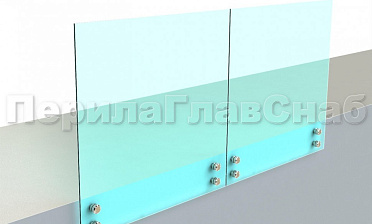 Ограждение без поручня на точечном креплении купить в Ростове-на-Дону