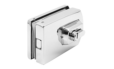 Замок для стеклянной двери вертикальный с ответной частью на стену и пол, полированный, вырез 15 t135 PSS купить в Ростове-на-Дону Замок для стеклянной двери вертикальный с ответной частью на стену и пол, полированный, вырез 15 t135 PSS купить в Ростове-на-Дону