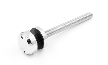 Комплект торцевого крепления несущего стекла, шпилька AISI316, гайка-шайба Ø50х10х18 мм с внутренней резьбой М16, полированный k277-2 купить в Ростове-на-Дону