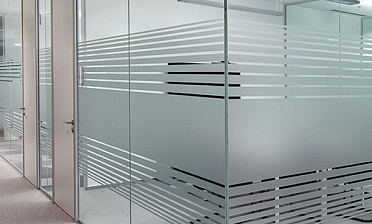 Стеклянные офисные перегородки с матовой пленкой купить в Ростове-на-Дону