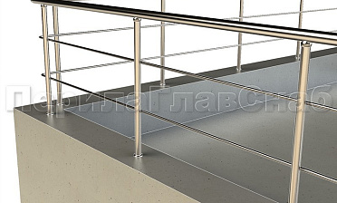 Ограждение на кровлю с ригельным заполнением купить в Ростове-на-Дону