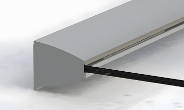 Профиль козырьковый алюминиевый анодированный k300-3  купить в Ростове-на-Дону