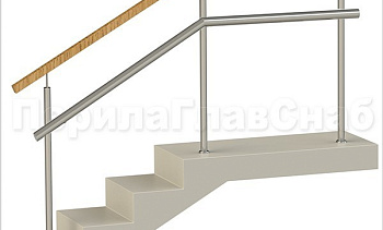 Ограждения с квадратным деревянным поручнем и дополнительным поручнем без ригелей в Ростове-на-Дону. Готовые проекты ПерилаГлавСнаб Ограждения с квадратным деревянным поручнем и дополнительным поручнем без ригелей в Ростове-на-Дону. Готовые проекты ПерилаГлавСнаб