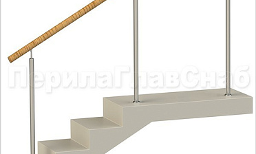 Нержавеющие ограждения без ригелей с пластиковым поручнем купить в Ростове-на-Дону