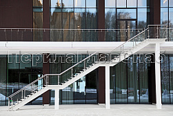 Ограждения из нержавейки со стеклом в Ростове-на-Дону. Готовые проекты ПерилаГлавСнаб - фото 4