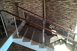 Ограждения из нержавейки со стеклом в Ростове-на-Дону. Готовые проекты ПерилаГлавСнаб - фото 20