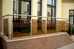 Ограждения из нержавейки со стеклом в Ростове-на-Дону. Готовые проекты ПерилаГлавСнаб - фото 9