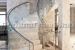 Стеклянные перила для винтовых лестниц в Ростове-на-Дону. Готовые проекты ПерилаГлавСнаб - фото 14 Стеклянные перила для винтовых лестниц в Ростове-на-Дону. Готовые проекты ПерилаГлавСнаб - фото 14