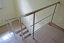 Перила и ограждения из нержавеющей стали с двумя ригелями в Ростове-на-Дону. Готовые проекты ПерилаГлавСнаб - фото 14