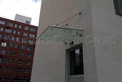 Стеклянные козырьки на вантах в Ростове-на-Дону. Готовые проекты ПерилаГлавСнаб - фото 3