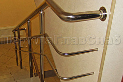 Перила и ограждения из нержавеющей стали с двумя ригелями в Ростове-на-Дону. Готовые проекты ПерилаГлавСнаб - фото 12