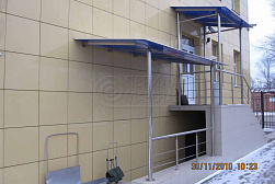 Козырьки и навесы на металлокаркасе в Ростове-на-Дону. Готовые проекты ПерилаГлавСнаб - фото 19