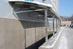 Козырьки и навесы на металлокаркасе в Ростове-на-Дону. Готовые проекты ПерилаГлавСнаб - фото 21