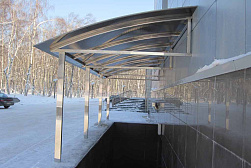 Козырьки и навесы на металлокаркасе в Ростове-на-Дону. Готовые проекты ПерилаГлавСнаб - фото 20