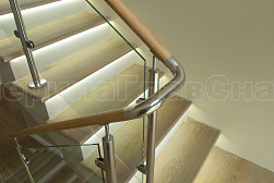 Ограждения из нержавейки со стеклом в Ростове-на-Дону. Готовые проекты ПерилаГлавСнаб - фото 6