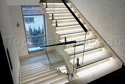 Ограждения лестничных маршей в Ростове-на-Дону. Готовые проекты ПерилаГлавСнаб - фото 1