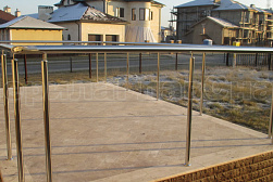 Ограждения и перила без ригелей из нержавеющей стали (без заполнения) в Ростове-на-Дону. Готовые проекты ПерилаГлавСнаб - фото 11