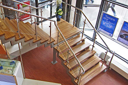 Стеклянные перила для лестниц в Ростове-на-Дону. Готовые проекты ПерилаГлавСнаб - фото 16