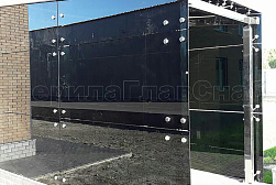 Козырьки и навесы на металлокаркасе в Ростове-на-Дону. Готовые проекты ПерилаГлавСнаб - фото 11