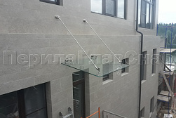 Стеклянные козырьки на вантах в Ростове-на-Дону. Готовые проекты ПерилаГлавСнаб - фото 18