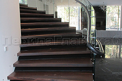 Стеклянные перила для винтовых лестниц в Ростове-на-Дону. Готовые проекты ПерилаГлавСнаб - фото 16