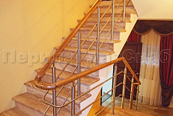 Ограждения из нержавеющей стали с тремя ригелями в Ростове-на-Дону. Готовые проекты ПерилаГлавСнаб - фото 12